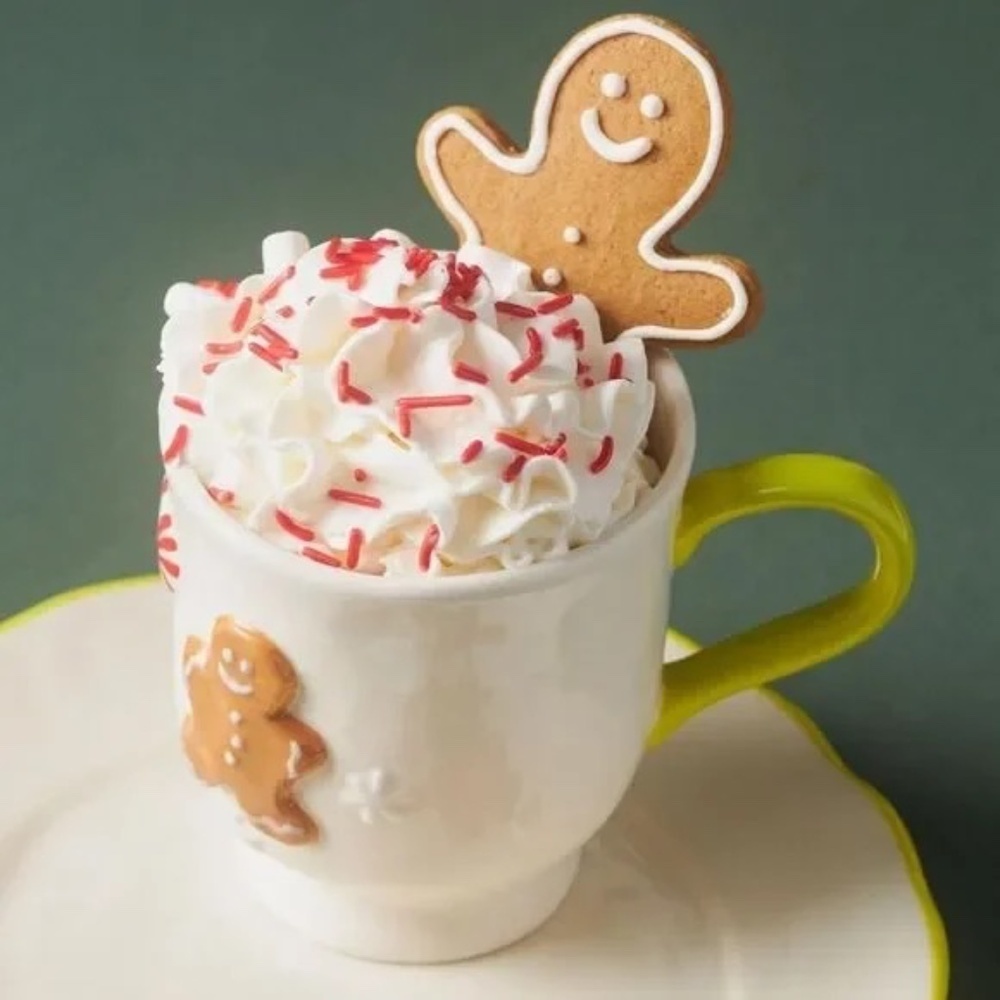 NWT Anthropologie Holifaye Stoneware Mug Christmas - Picture 2 of 3
